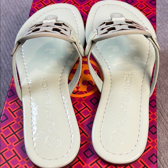 Tory Burch miller naplak leather clr meadow mist/400. size6 - Picture 5 of 12